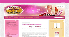 Desktop Screenshot of lillyscosmetics.com