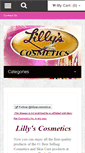 Mobile Screenshot of lillyscosmetics.com